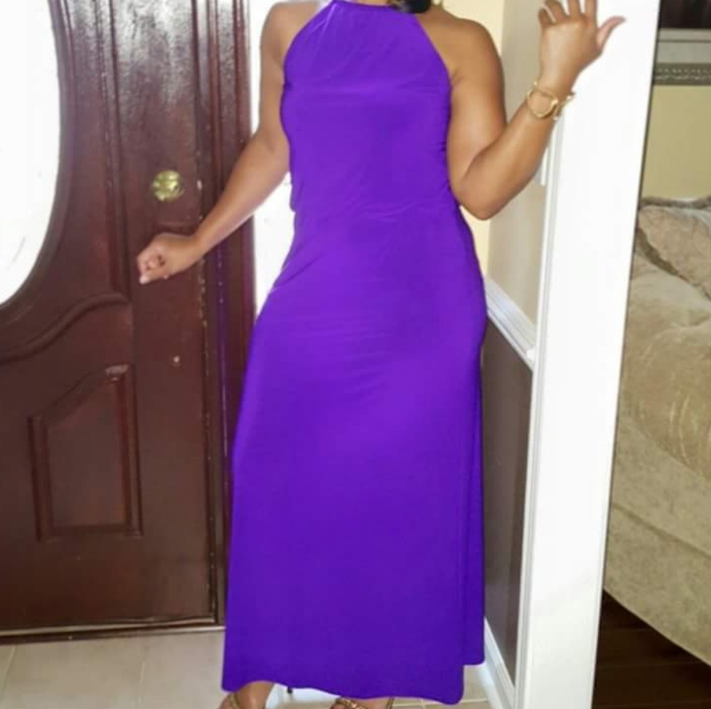 Long purple dress